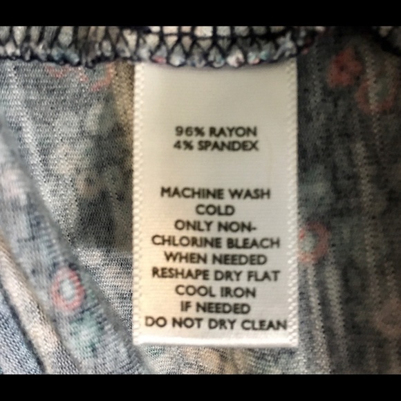 LOFT outlet floral ruffle sleeve top - Picture 7 of 7